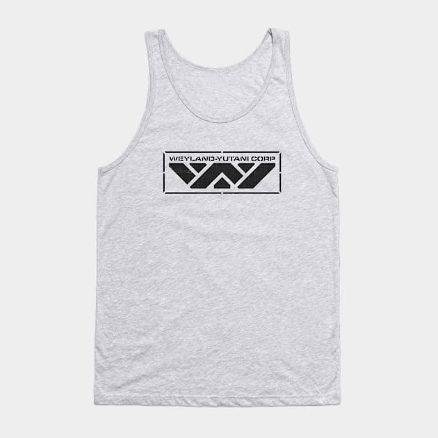 WY Stencil Black Tank Top by Ekliptik